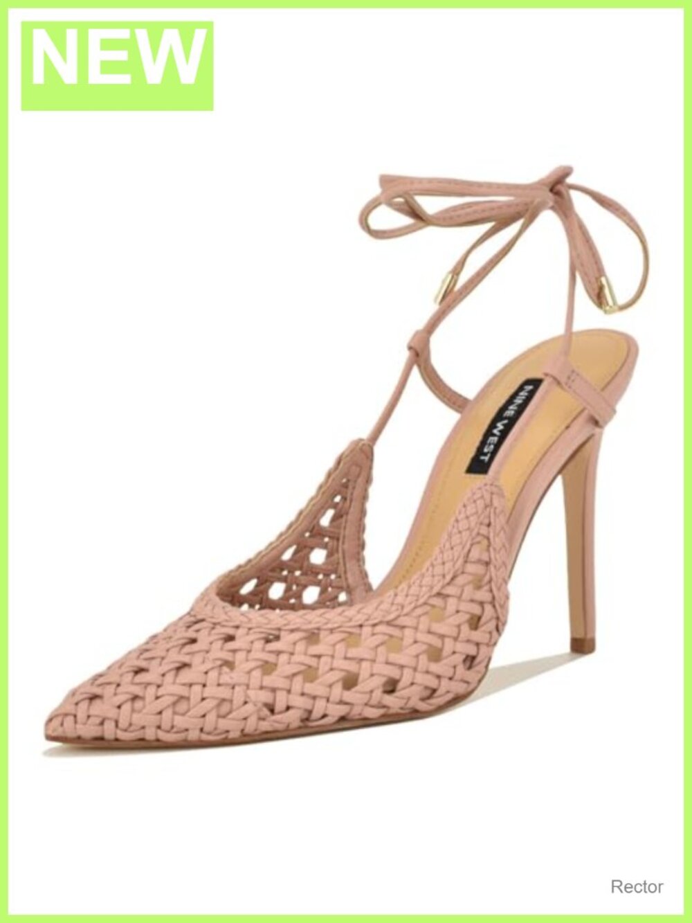 Faux Leather Stiletto Heel Dress Pumps with Ankle Strap